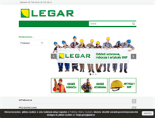 Tablet Screenshot of legar.pl